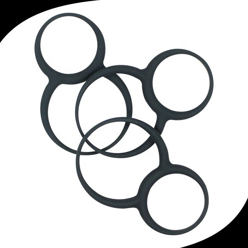 Medical Grade 30mm 42mm Silicone Dual Penis Ring